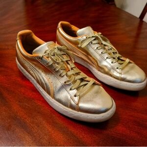 Men's Puma Gold Metallic 50th Anniversary Sneaker Size 10